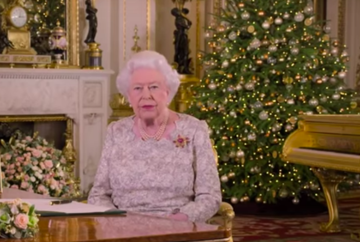 Queen Elizabeth II's Christmas message 2018. Credit: BBC News