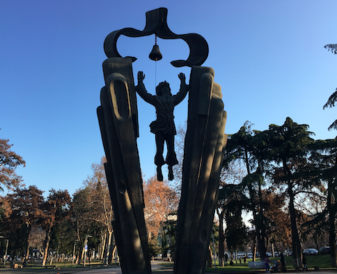 Mother Language Memorial in Dedaena Park (title). Credit: BRAMS/MaiaN