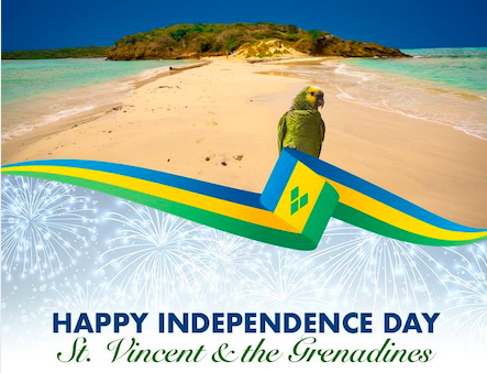 Independence Day of Saint Vincent and the Grenadines. Retrieved from Facebook/Shop Courts