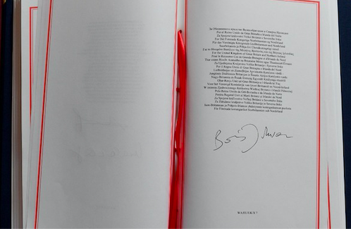 The signed Agreement. Credit to ITV