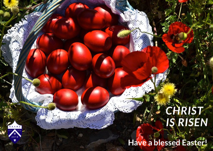 Red Easter eggs (2021). Credit to Shutterstock/BRAMS