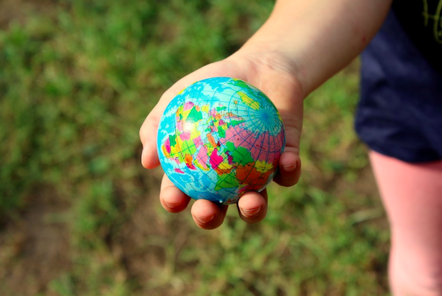 The globe in your hand. Credit: Alicja (title)