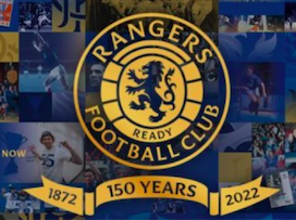 Rangers FC 150th anniversary crest. Credit to The Scottish Sun