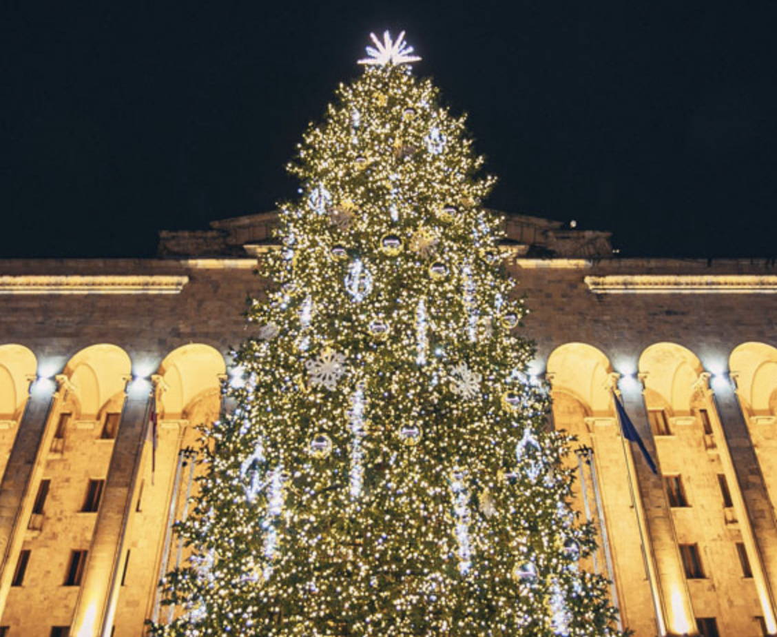 Tbilisi Christmas lights 2023. Credit to Kakha Kaladze via Facebook