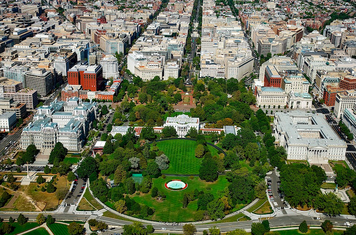 White House, the southern facade