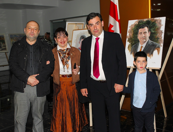 Lasha Sikharulidze, Professor Khatuna Charkviani, HRH David Bagrationi, and Prince George Bagrationi-Bagrationi. Credit to Khatuna Charkviani
