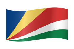 Flag of Seychelles waving