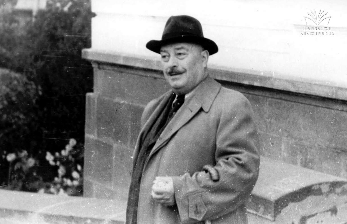 Shalva Nutsubidze at Tbilisi State University campus. Credit to NPLG/Elepter Lapachi