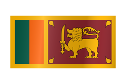 Sri Lanka flag waving