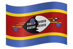 Flag of Swaziland waving