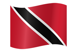 Flag of Trinidad and Tobago waving