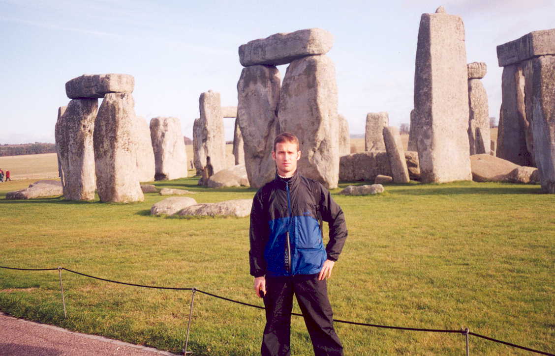 Victor Rigo in Stonehenge, England (Editorial Board Member of BRAMS Journal)