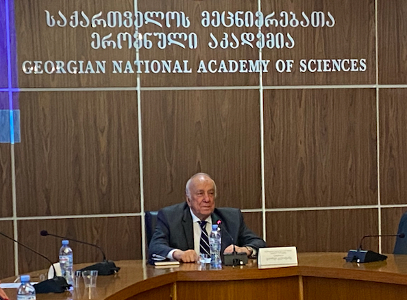 Academician George Kvesitadze at the GACS Autumn session 2021. Credit to BRAMS