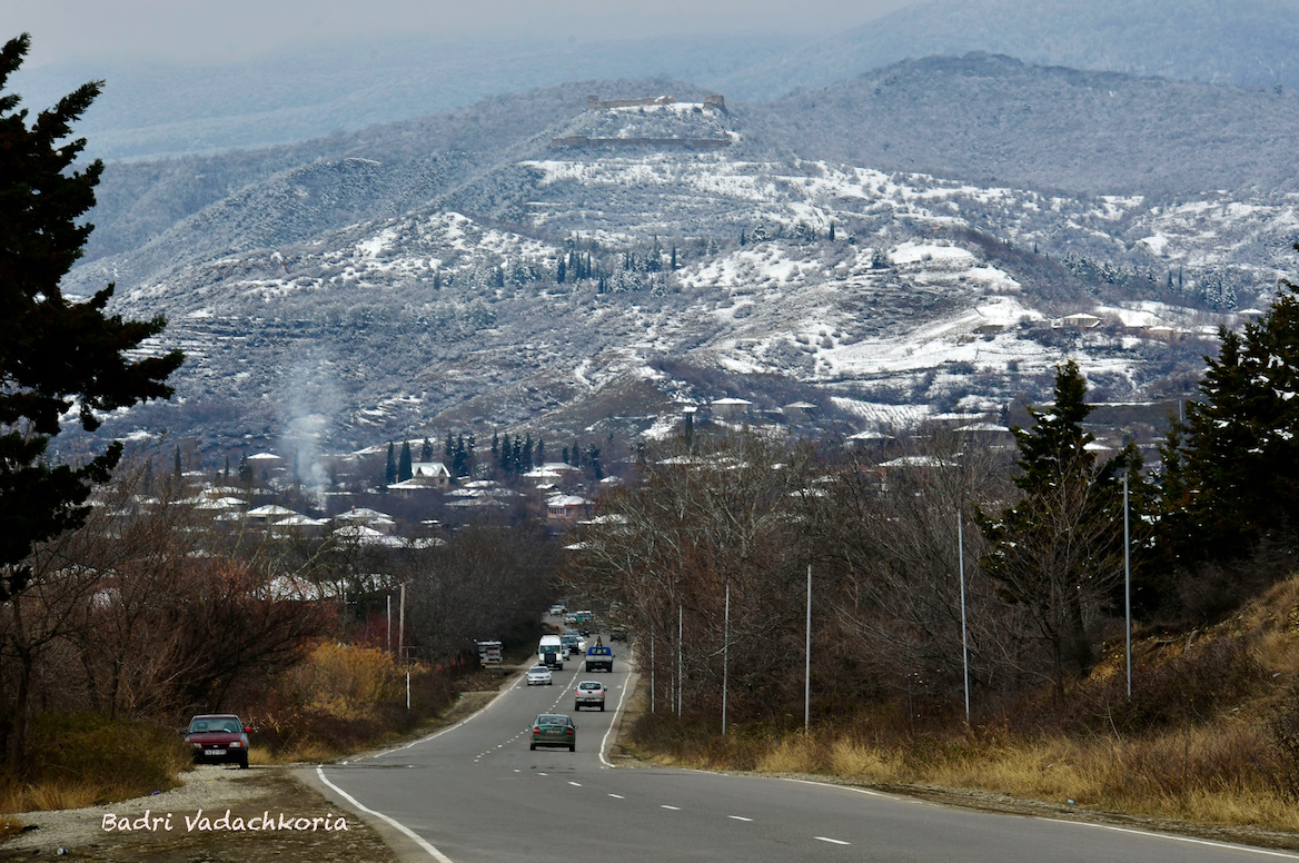 03 Approaching Great Chailuri town from Tbilisi when heading to Berikaoba location on 14 March 2021. Credit to Badri Vadachkoria