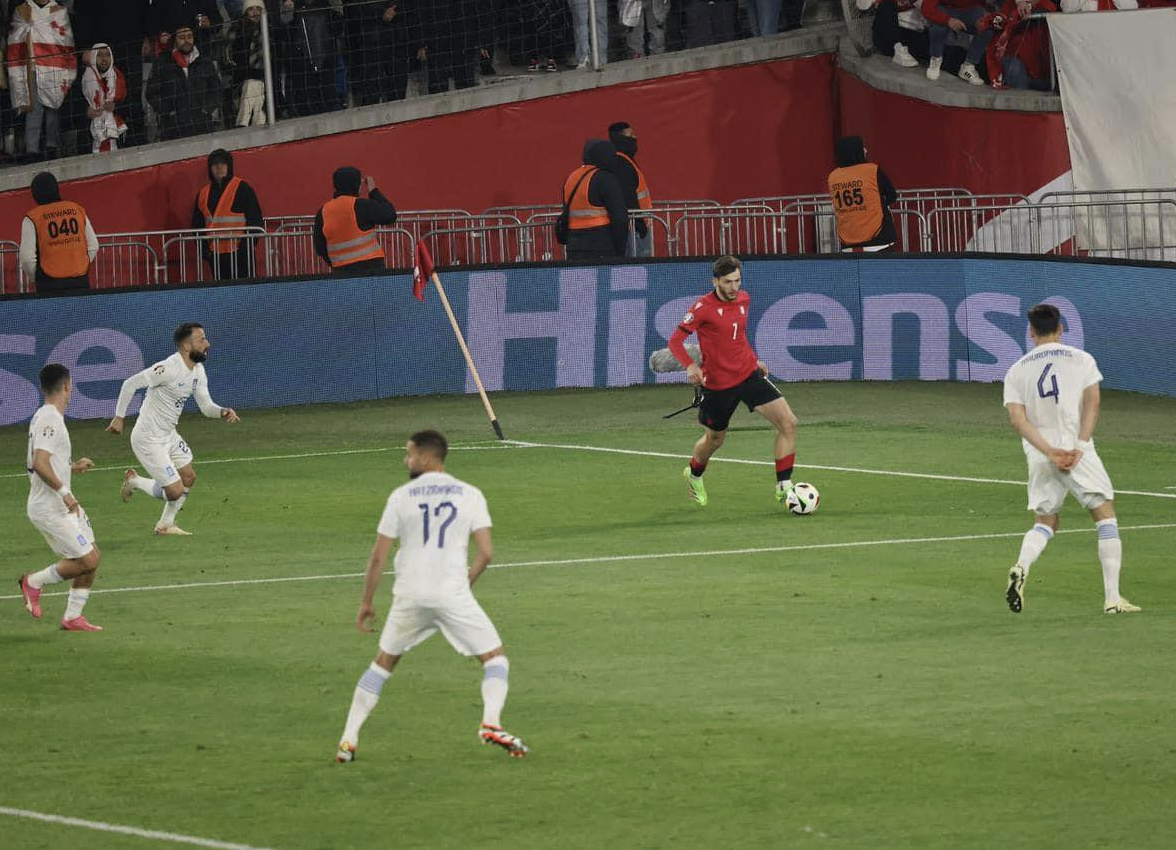Georgia v Greece on 26 March 2024 in Tbilisi 12. Credit to Irakli Kobakhidze via FB