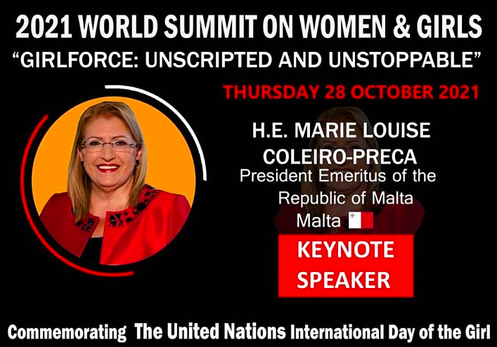 H.E. Marie Louise Coleiro-Preca. Credit to Eventbrite