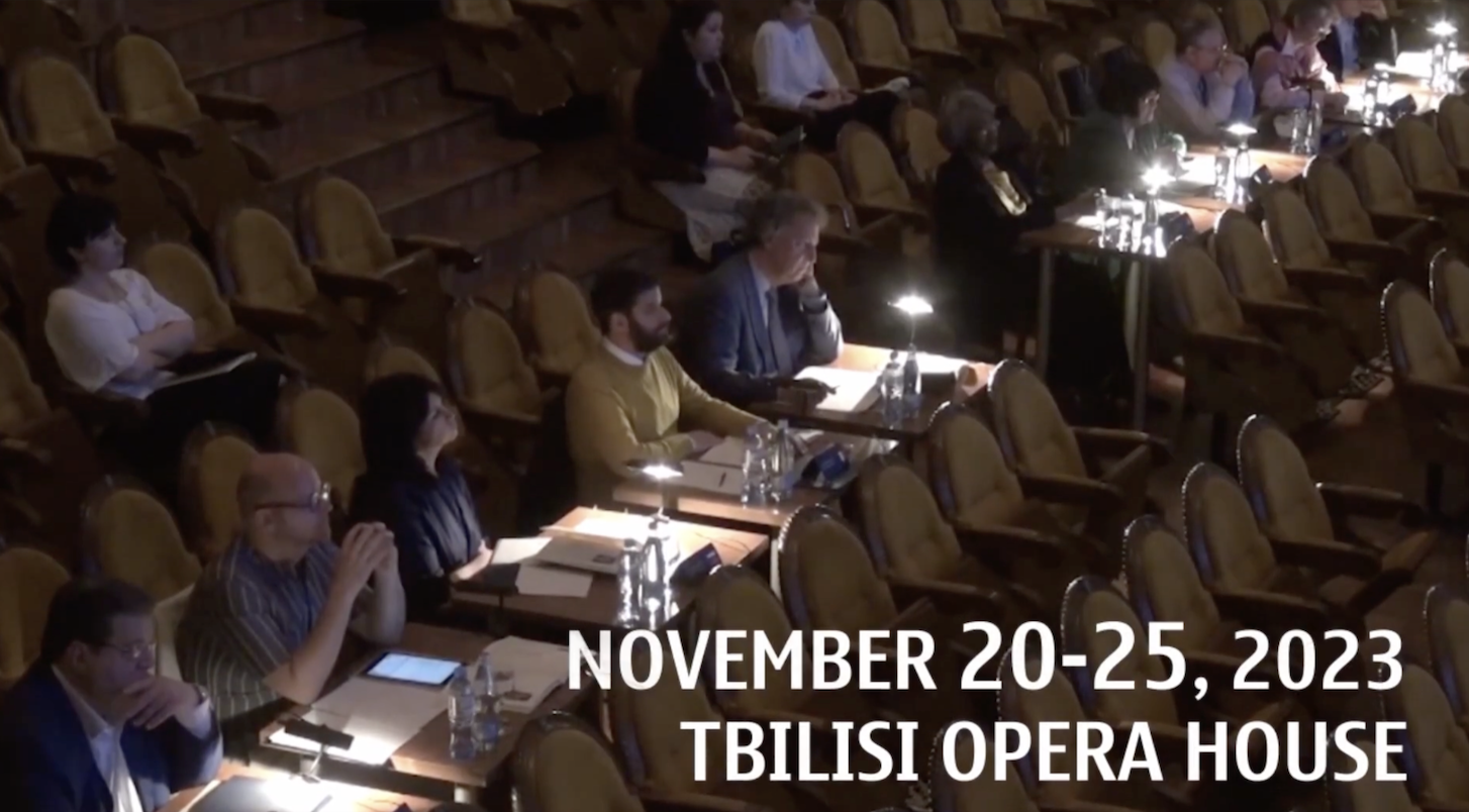 Opera Crown panel at work in Tbilisi Opera House