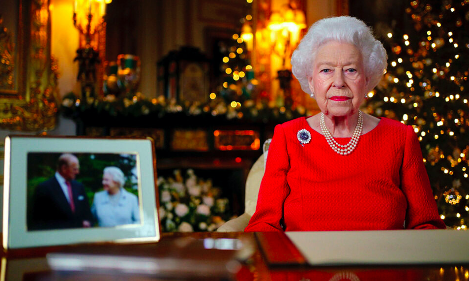 03 Queen Elizabeth Christmas speech 2021. Screengrab from the Royal Family's YouTube channel