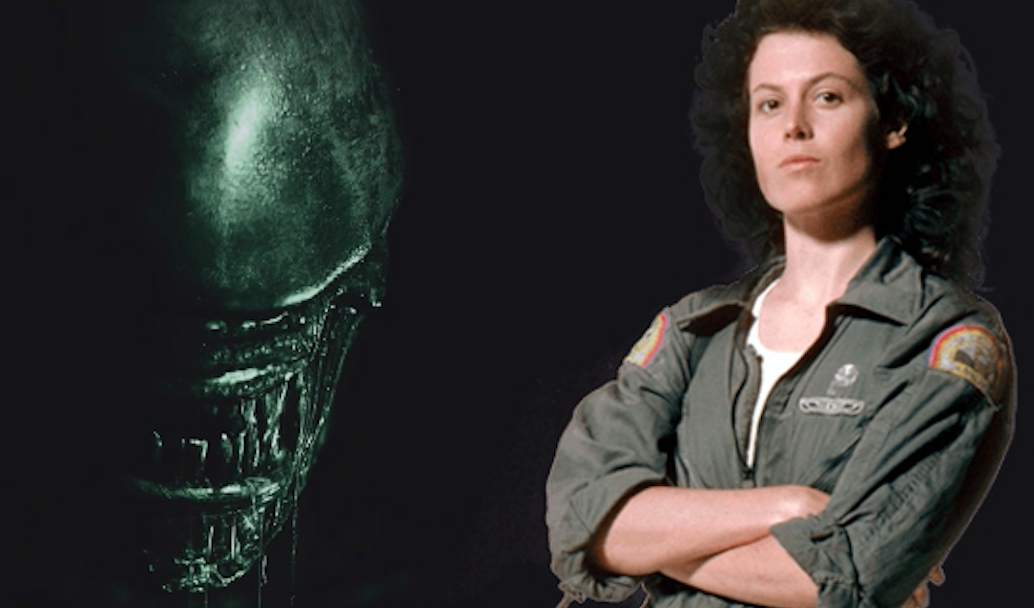 Sigourney Weaver as Ellen Ripley in Alien. Credit to Katherine Waterston/Alien Covenant