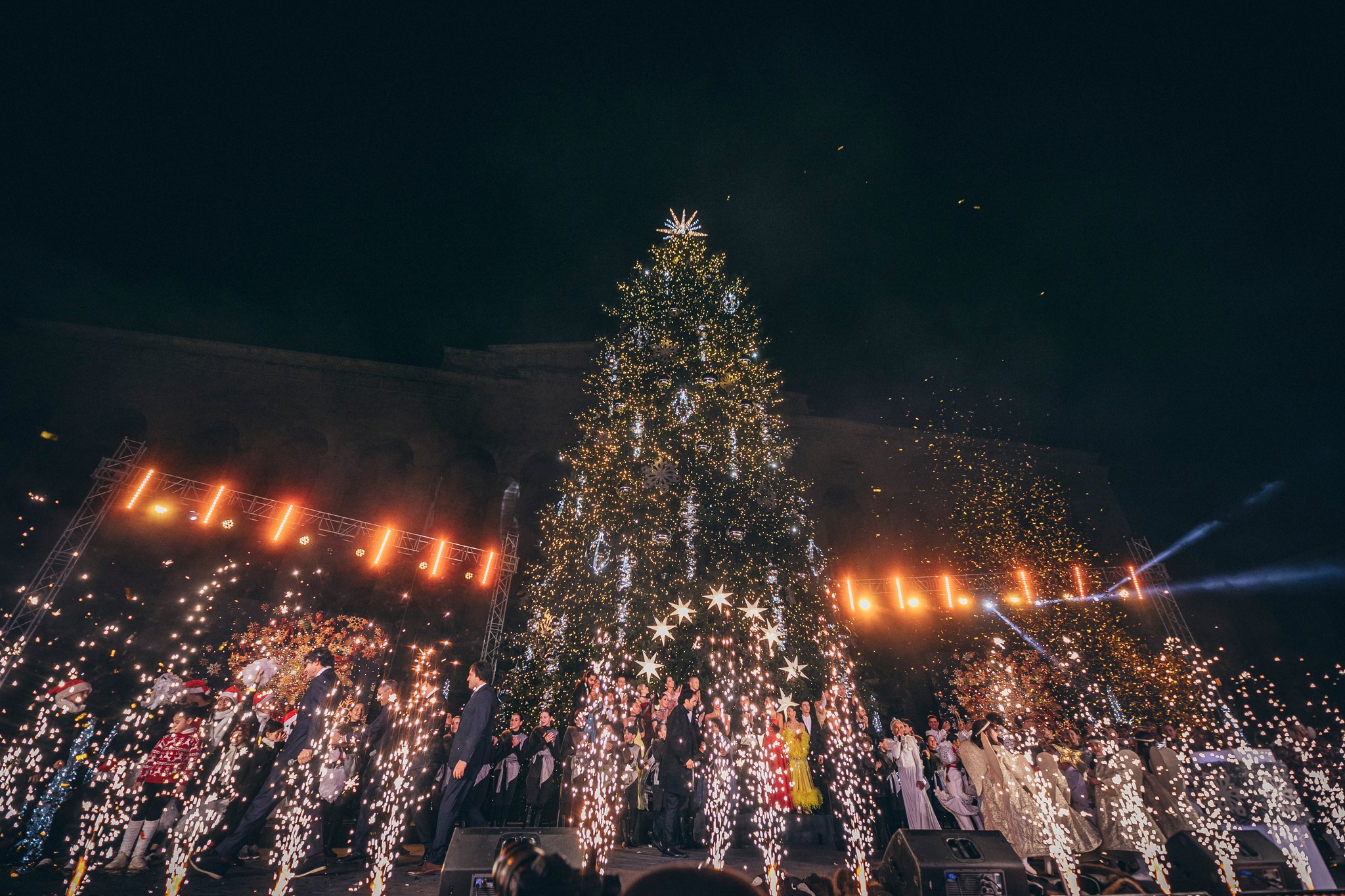 Tbilisi Christmas lights 2023. Credit to Kakha Kaladze via Facebook