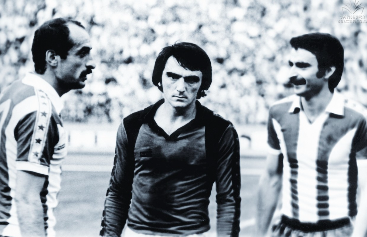 David Kipiani, Otar Gabelia, and Aleksandre Chivadze in 1979. Credit: NPLG