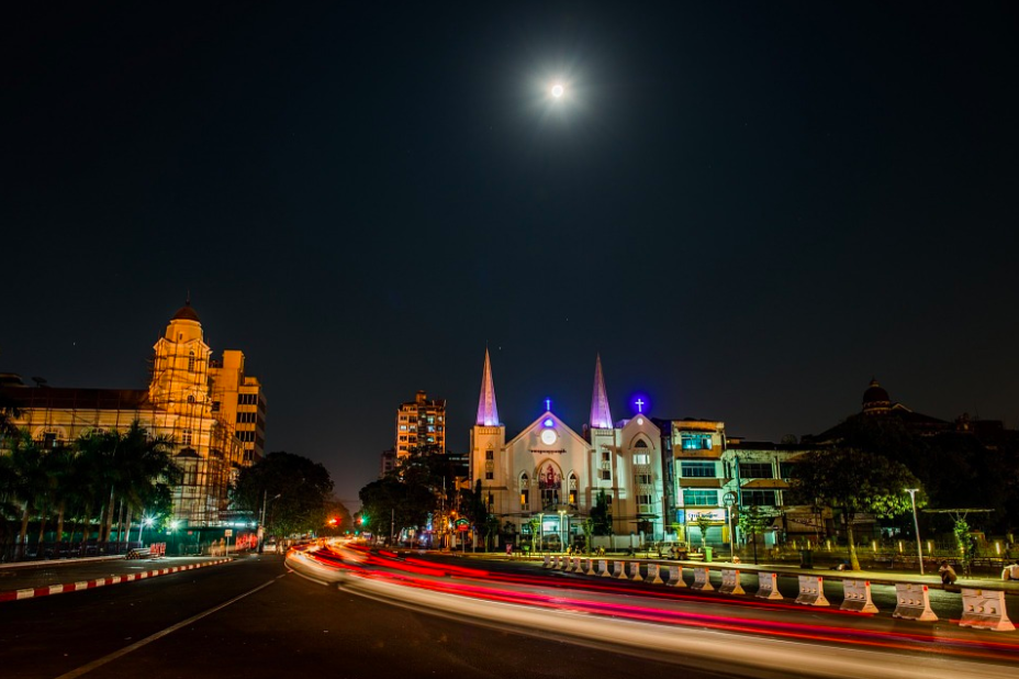 Emmanuel Baptist church in Yangon, Burma