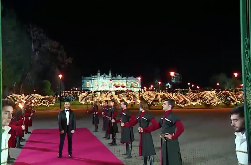 Georgian Christmas Ball 2022. IMEDI TV screengrab/BRAMS