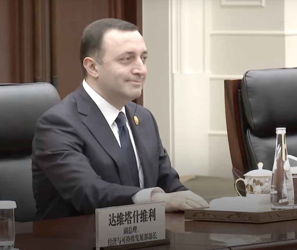 Georgian Prime Minister Irakli Garibashvili. Screengrab from CGTN