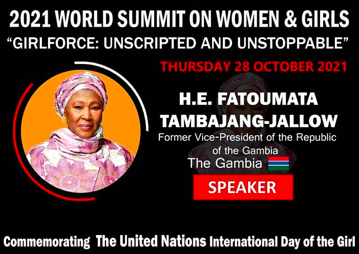 H.E. Fatoumata Tambajang-Jallow. Credit to Eventbrite