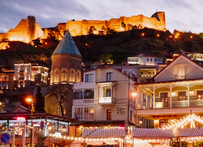 Old Tbilisi at night