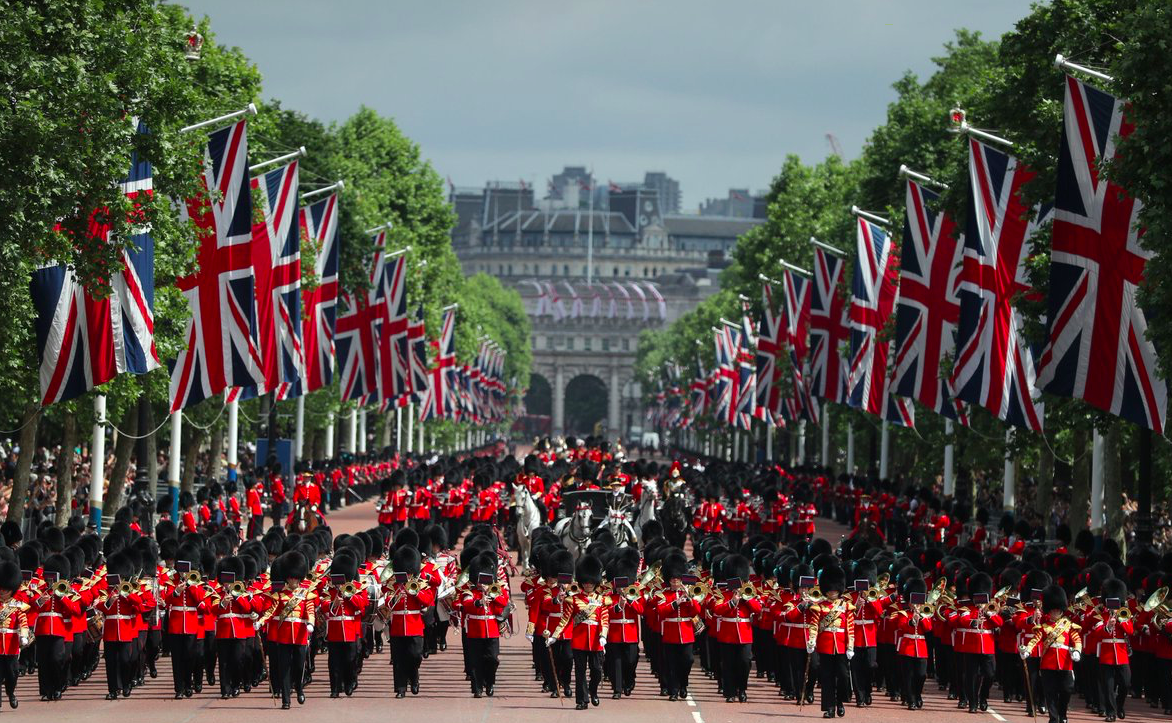 On Saturday the second rehearsal for Trooping the Colour, known as The Colonel's Review, took place, 2018-06-04. Credit: Press Association/The Royal Family