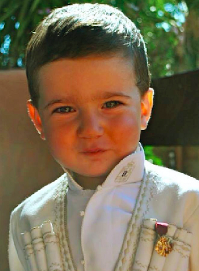 Prince George Bagration-Bagrationi at his baptism in 2013. Credit to Ambebi GE