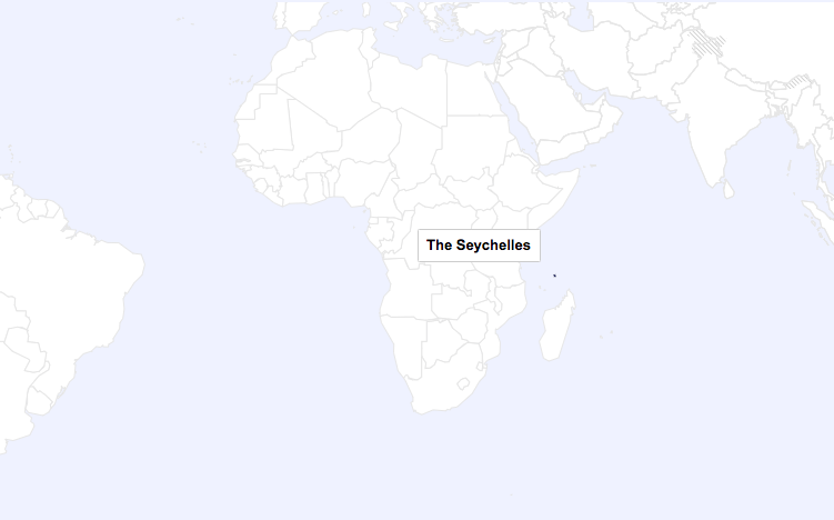 Seychelles on the map
