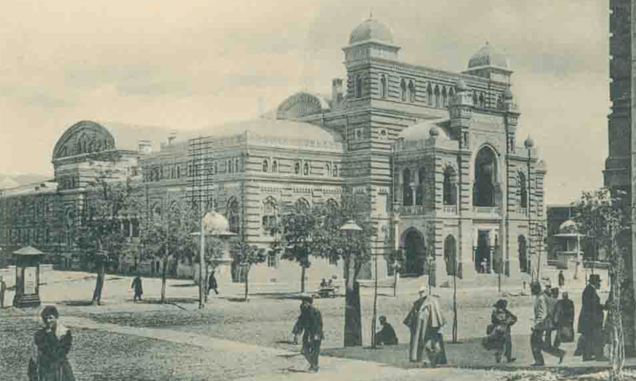 Tbilisi Opera House on a 19th-century postcard. Credit to NPLG