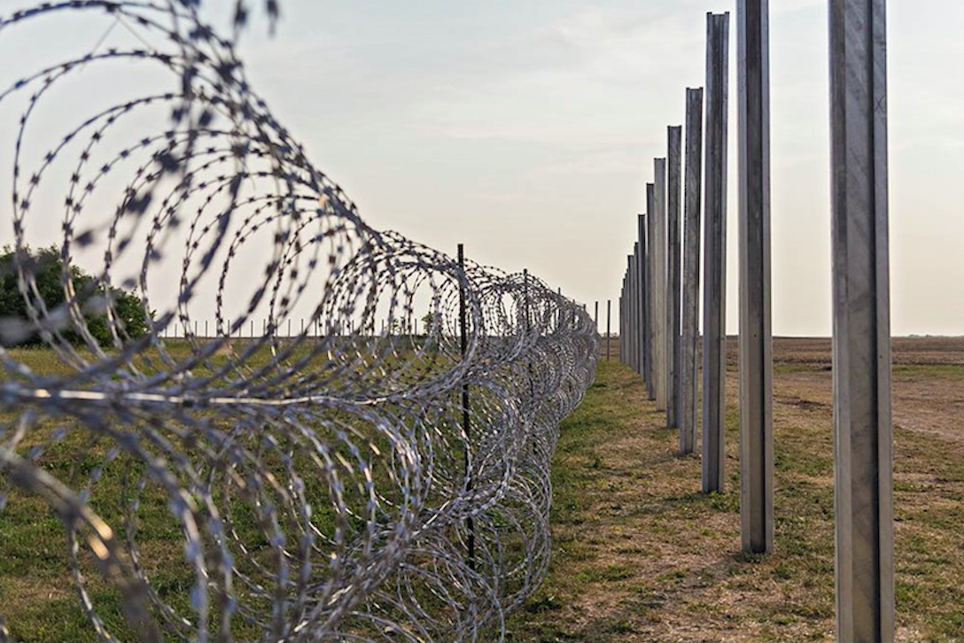 The crawling occupation on Georgian soil, which the Russians call 'borderisation' (Khurcha-Nabakevi in 2017). Credit: Imedi News