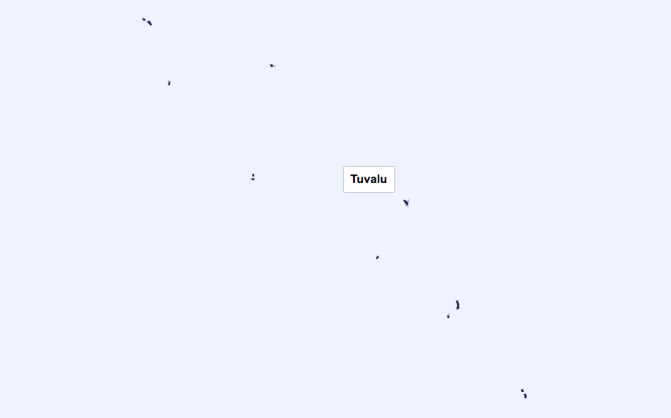 Tuvalu on the map