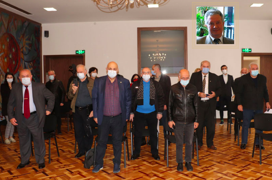 A minute's silence to late Professor George Glonti at GACS Autumn session 2021. Credit to Alexander Unapkoshvili/GNAS/GACS/BRAMS