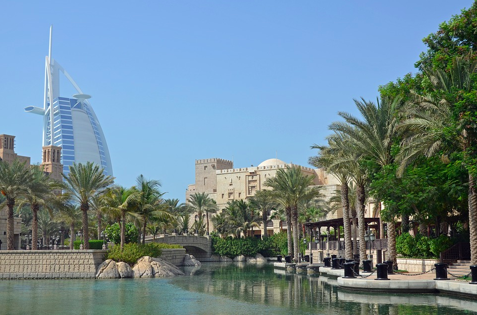 Burj Al Arab and other buildings in Dubai