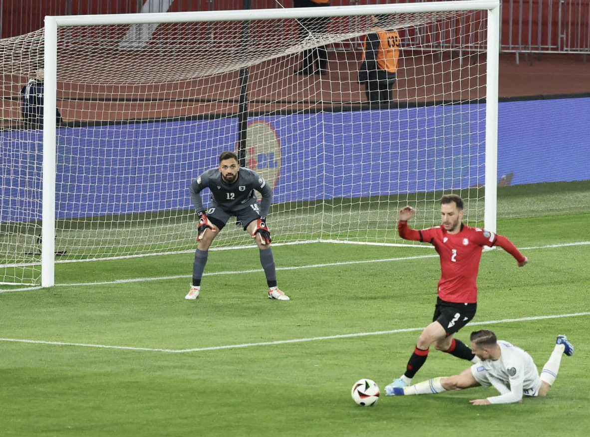 Georgia v Greece on 26 March 2024 in Tbilisi 01. Credit to Irakli Kobakhidze via FB
