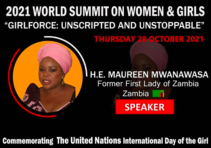 H.E. Maureen Mwanawasa. Credit to Eventbrite