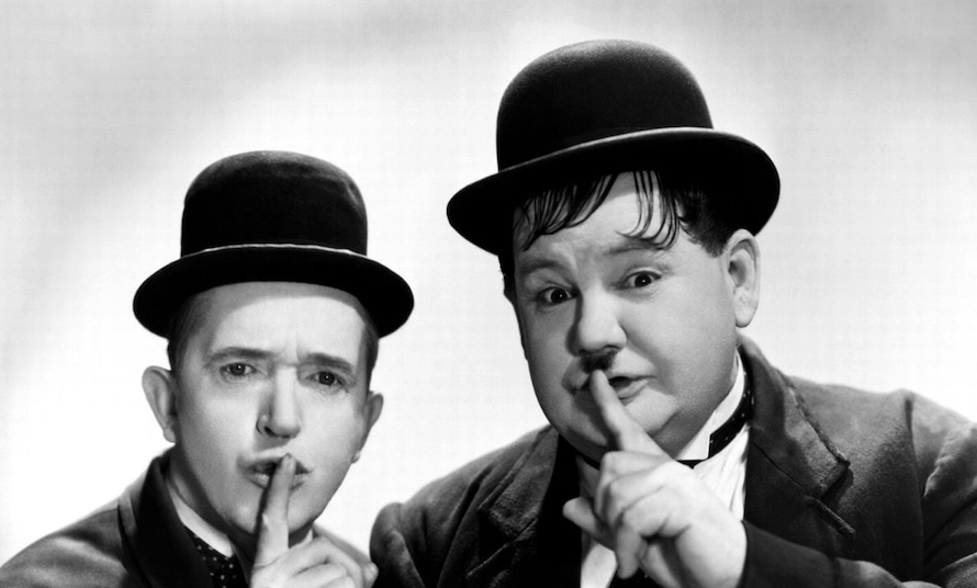 Laurel and Hardy. Credit to The Telegraph