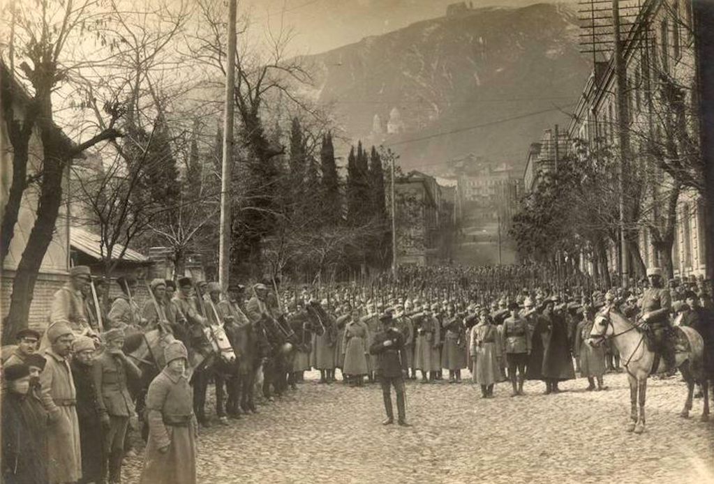 Soviet occupation of Georgia on 25 February 1921. Credit to NPLG