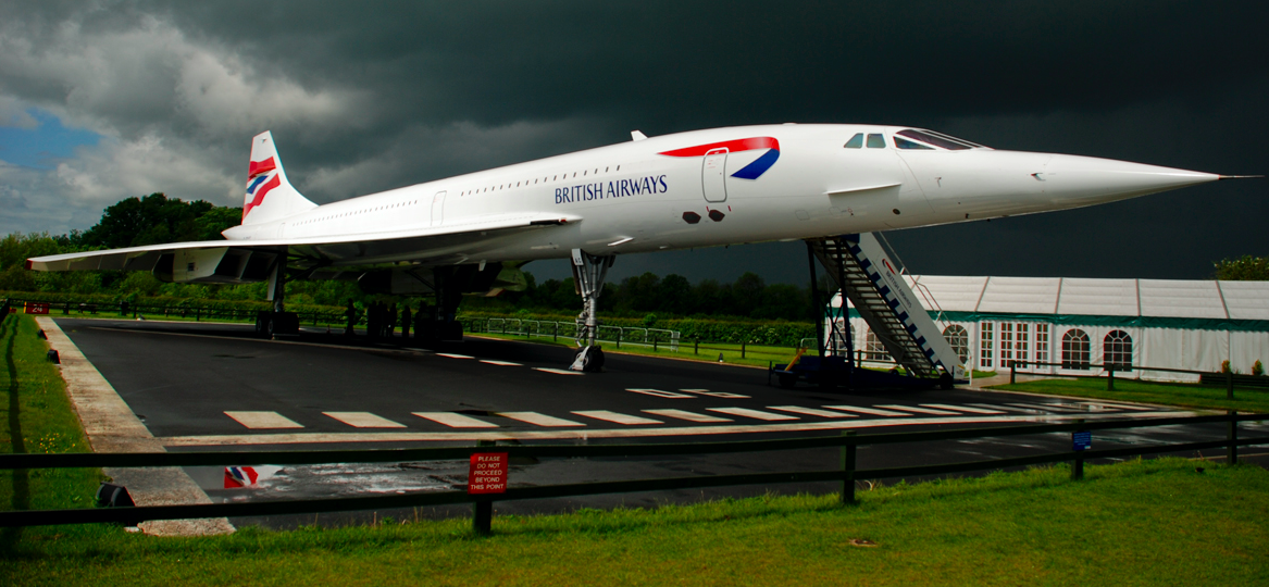 Static Concorde at Manchester Airport. Credit: Brian Burke