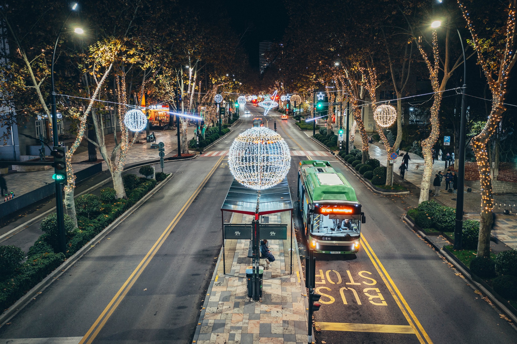 Tbilisi Christmas lights 2023. Credit to Kakha Kaladze via Facebook