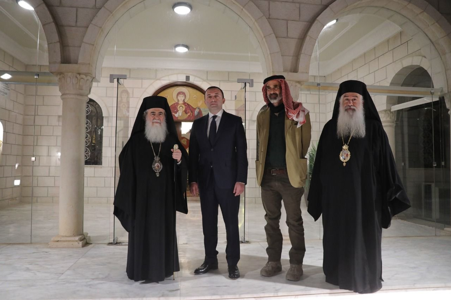 The Georgian delegation in Jordan, May 2022. Credit to Patriarchate of Georgia