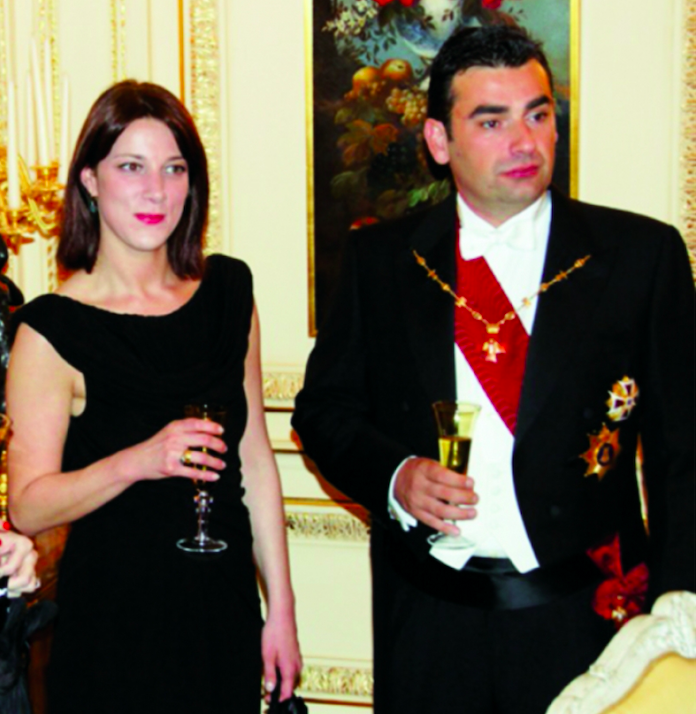 The Georgian royals – Princess Anna and Prince David in 2013. Credit to Ambebi GE