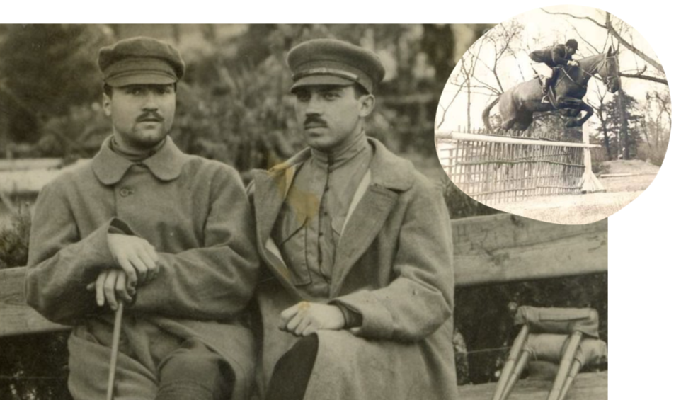 The wounded Georgian cadets after Tabakhmela battle; cadet Buchu Dadiani. Credit to NPLG/BRAMS