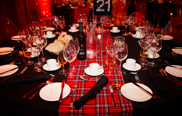 A table laid for Burns Supper in London's Vinopolis. Credit: Shutterstock/The Myanmar Times