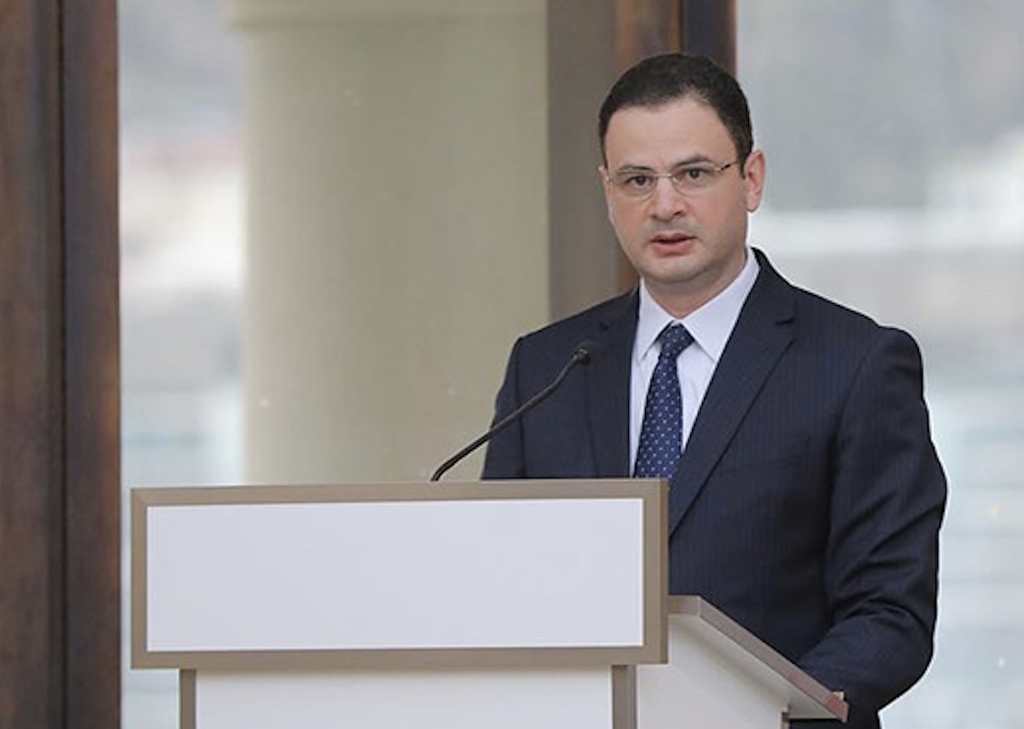 Deputy Minister of Foreign Affairs of Georgia, Teimuraz Janjalia is addressing the event participants. Credit to Diplomatic Institute