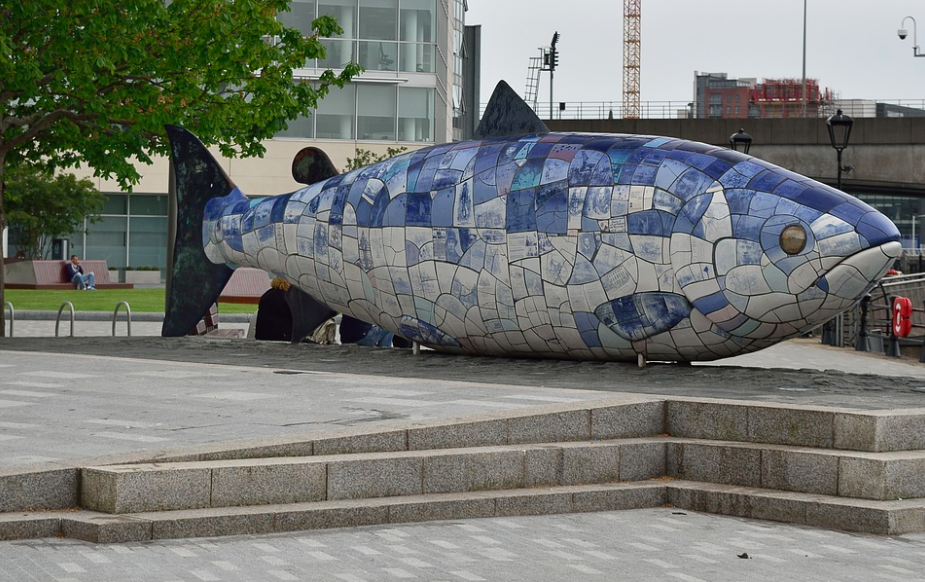 Fish monument, Belfast